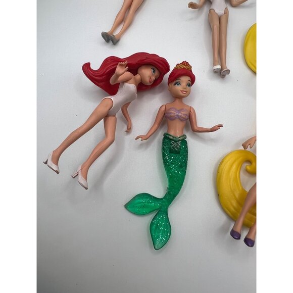 Mattel Polly Pocket Disney Princesses‎ Lot of 6 Dolls ONLY 3.5” Mini Dolls - Picture 3 of 10